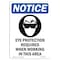 Signmission OSHA, Eye Protection Required, 10in X 7in Rigid Plastic, 7" W, 10" H, Portrait, OS-NS-P-710-V-12340 OS-NS-P-710-V-12340 - alternate 1